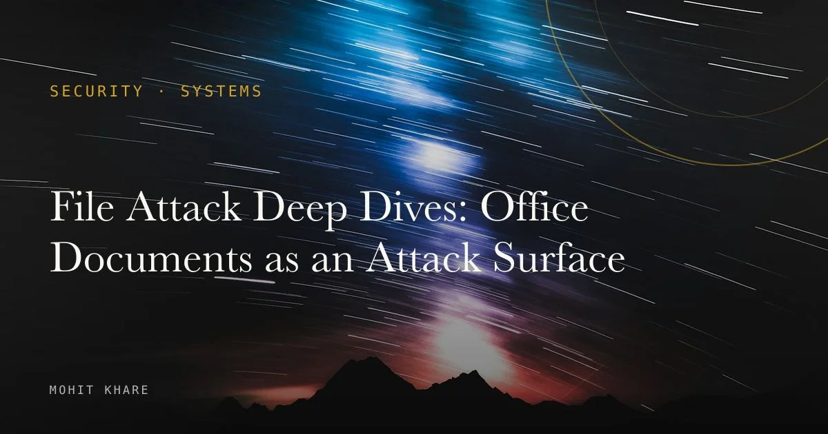 File Attack Deep Dives: Office Documents as an Attack Surface