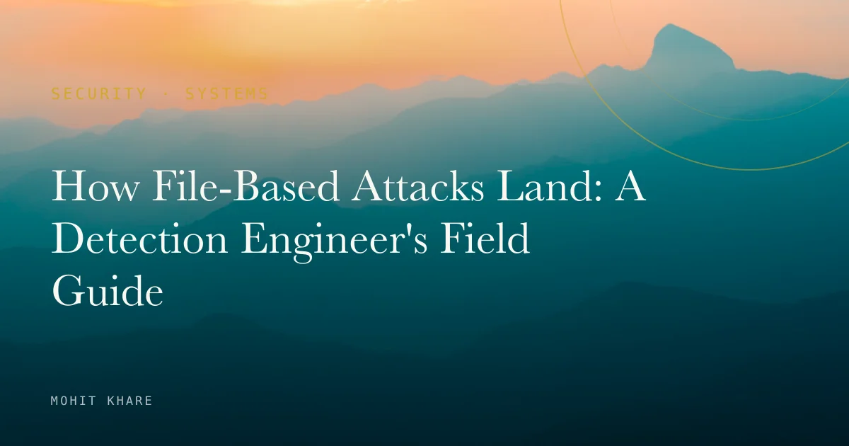 How File-Based Attacks Land: A Detection Engineer's Field Guide