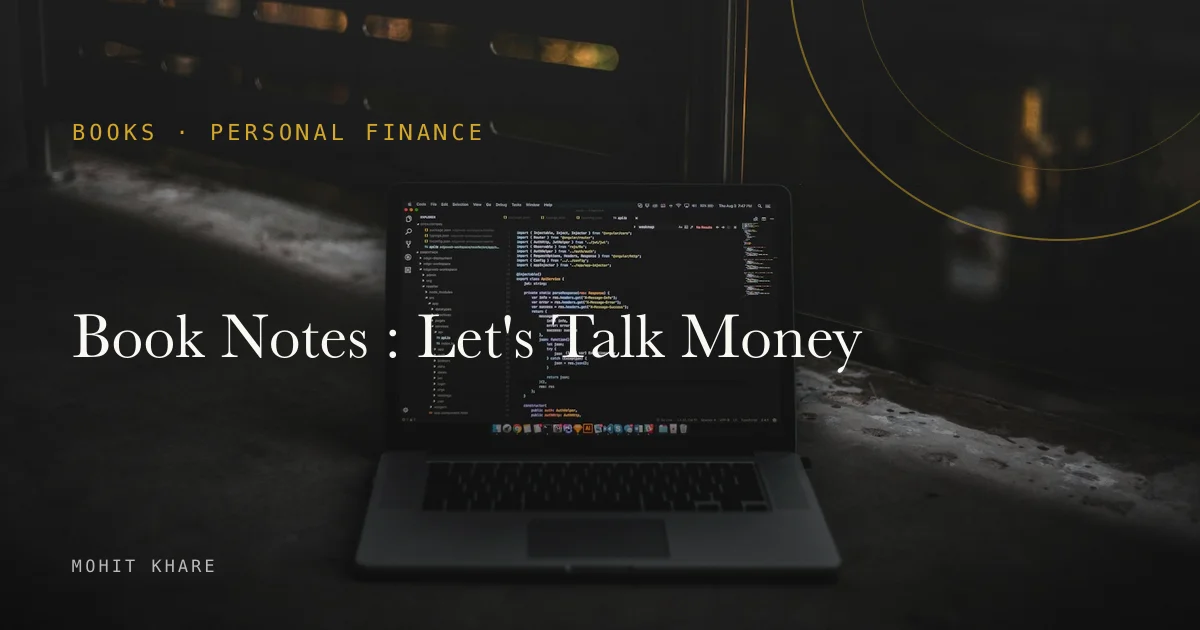Book Notes : Let's Talk Money